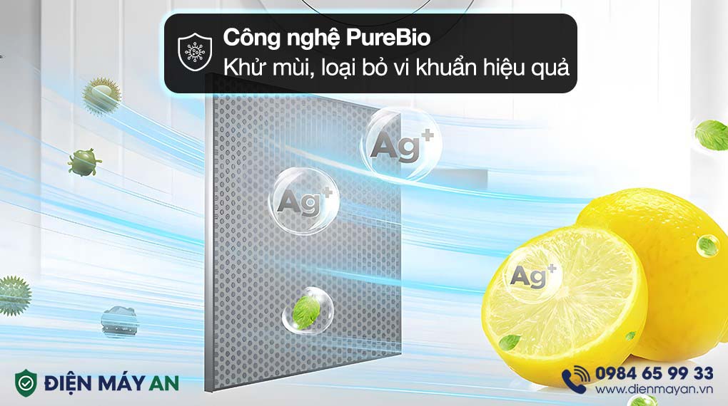 Tủ Lạnh Toshiba Inverter 253 Lít GR-RT329WE-PMV(52) - công nghệ kháng khuẩn, khử mùi